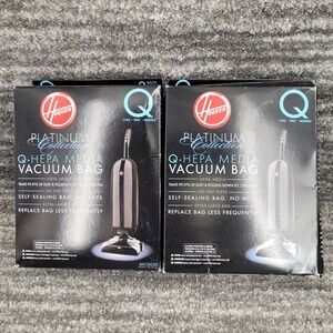 Hoover Platinum Collection Type Q HEPA Media Vacuum Bags AH10000 2-Pack Lot of 2